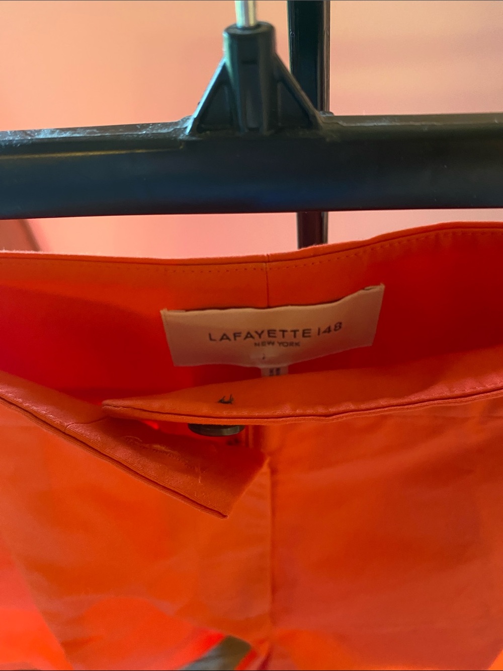 Lafayette 148 New York Bright Orange Shorts
